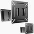2 Pack Monitor Wall Mount for 14”-27” TVs LED LCD Flat Screen, Small TV Mount for Computer Monitors, RV TV Mount Camper Fixed Low Profile with 100...