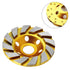 5pcs Concrete Stone Ceramic Turbo Diamond Grinding Cup Wheel,4 Inch-12 Segs Heavy Duty Angle Grinder Wheels for Angle Grinder (Yellow)...