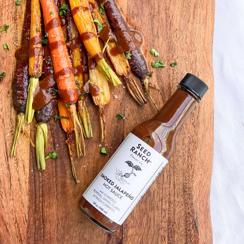 Seed Ranch Gourmet Smoked Jalapeno Hot Sauce, 5 Fl Oz - Medium Heat - Chipotle Pepper, Dates, Cumin & Carrots - Vegan, Non-GMO - Tacos, Burritos, ...