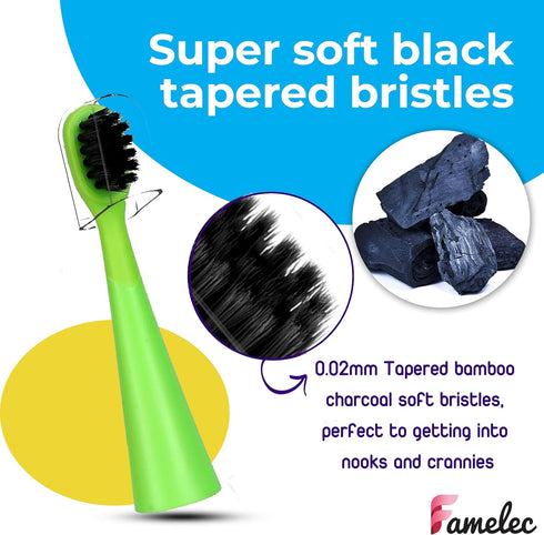 16 Pack Electric Toothbrush Heads for Burst Kids Replacement Heads, Ultra Soft Bristles for Deep Clean, Perfect Fit for Burst Kids Toothbrush Head...