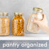 Regular-Mouth Glass Canning Mason Jars (4 Pack) , 32-Ounce (2 Pint) Glass Canning Jars with Gold Metal Airtight Lids and Bands for Canning Preserv...
