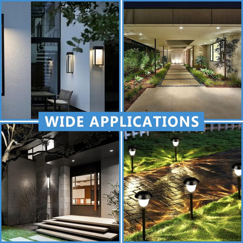 4 Pack Dusk to Dawn Light Bulbs Outdoor, 5000K-Daylight, 720LM, 9W(60W Equivalent) A19 E26 Automatic On/Off LED Light Bulbs, Dusk to Dawn LED Outd...