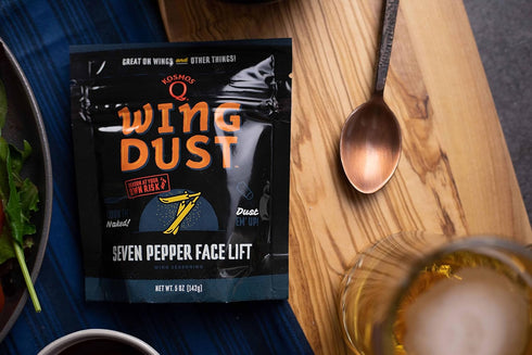 Kosmos Q Seven Pepper Face Lift Spicy Hot Wing Dust, Spicy Chicken Wing Seasoning for Chicken, Fries, Burgers, Queso, Beans & More, Flavorful Heat...