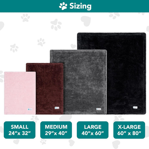 PetAmi Dog Blanket for Small Medium Dogs Pink, Fluffy Soft Puppy Blanket, Sherpa Fleece Cat Blanket for Kitten Doggie, Calming Pet Blanket Throw f...