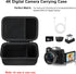 4K Digital Camera Carrying Case for Femivo/VETEK/IWEUKJLO/VJIANGER/WIKICO/Saneen/OIEXI 4K 48MP Vlogging Camera, Travel Compact Camera Storage Cove...