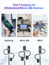 [Apple MFi Certified 3 in 1 USB Cable,USB A to Lightning/Type-C/Micro,3 in 1 Charging Cable, Multi Charger Cable,Compatible with iPhone,iPad,Samsu...