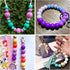 Magibeads 30Pcs 15mm Black and Purple Round Silicone Focal Beads Keychain Making Kit with Bowknot Rhinestone Spacer Beads for Crafts DIY Beadable ...