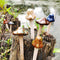 Accessories 8PCS Ceramic Mushroom Garden Pot Decoration Mushroom Figurine Indoor and Outdoor Flowerpot Decoration Lawn Tree Ornaments Pottery...
