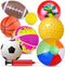 Balls for Toddlers 1-3, Toy Balls for Kids, Set of 8 Sport Toys with Pump/Beach Balls/Soccer/Basketball/Tennis/Football/Massage Balls/Rugby/Playgr...