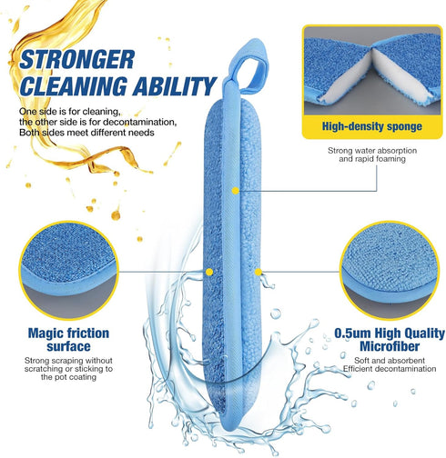 Dish Sponge Kitchen Sponges Multipurpose Cleaning Sponge All-Purpose Sponges Non Scratch Kitchen Sponge Cleaning Mat Used for Cleaning Non Stick C...