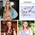 AQWANO Computer Oversized Reading Glasses Women Blue Light Blocking, Vintage Designer Cat Eye Readers Anti Eye Strain Glare UV Ray Eyeglasses, Pin...