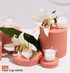 HYOOLA Clear Cup Scented Votive Candles - Lily - 12 Hour Burn Time - 4 Pack - European Made...
