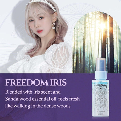 I DREAMCATCHER X NEOGEN I Yoohyeon's Pick Freedom Iris Perfume Body Mist I Fragrance Mist for with 100% Natural Essential Oil Blend, Papaya Fruit ...