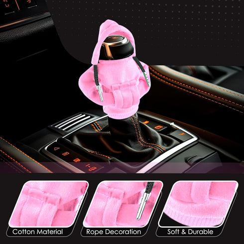 Gear Shift Hoodie - Automotive Accessories Hoodie for Car Shifter, Pink, Cotton, Universal Fit...