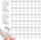 50PCs Self-Adhesive Clips, Clear Plastic Sticky Hanging Spring Clips, No-Damage Wall Photo Clips for Paper Flag Hanger, Poster Home Office Rope, L...