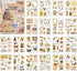 200 PCS Aesthetic Nature Stickers Vintage Scrapbook Supplies Ephemera Kit Butterfly Floral Aesthetic Stickers for Journaling Art Scrapbooking Bull...