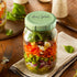 Premium Mason Jar Lids (8 Pack) - Heavy Duty, BPA Free Reusable Plastic Mason Jar Lids - Dry Canning Lid that fits Ball, Kerr & More - 4 Wide Mout...