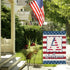 Monogram Letter A Garden Flag 4th of July Patrioctics 12x18 Inch Double Sided for Outside Small Burlap Family Last Name Initial Yard Flag...