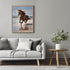 Posterizer 1 pcs- beautiful running horse in the beach-Art for Animal Lovers-Gift for Art Lovers-Living Room Bedroom Decor- unframed wall art...