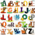 DEKOSH Alphabet Wall Decals - Colorful ABC Wall Stickers for Kindergarten, Playroom & Baby Nursery...
