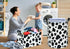 KUNRO Toy Bin Waterproof storage organizer for Nursery Hamper Home decor Closet Kids Bedroom Laundry Baby Gift Shelf Baskets (Rould Cow pattern)...