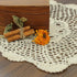 kilofly Crochet Cotton Lace Table Placemats Doilies Set, 2pc, Oblong, Beige,15 x 23 inch...