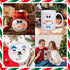 Snowman Face Stickers Snowman Decals Christmas Wall Decals Snowman Faces Decals Refrigerator Wall Stickers Window Cling Decal Lovely Snowman Face ...