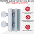 NU-SET Lock | Sliding Window Lock | Double Thumb Screw Window Lock for Window Security | Home Improvement & Door Hardware, White...