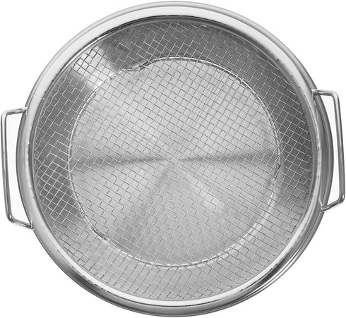1 Set Mesh Drain Pan Oil Draining Net Egg Steamer Rack Stovetop Barbecue Grill Fried Food Serving Tray Roasting Pans for Ovens Stainless Steel Foo...