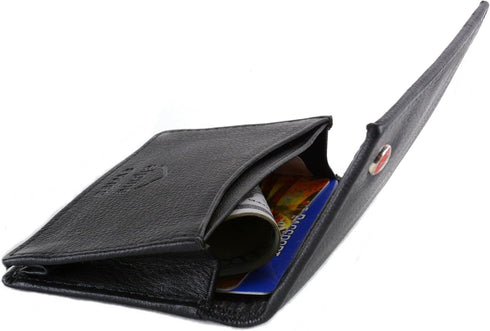 Alpine Swiss Genuine Leather Thin Business Card Case Minimalist Wallet...