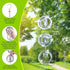 Bird Scare Discs Set, Highly Reflective Bird Reflectors Wind Spinner, Extra Sparkly Owl Wind Spinner Bird Devices to Scare Birds Away from Yards O...