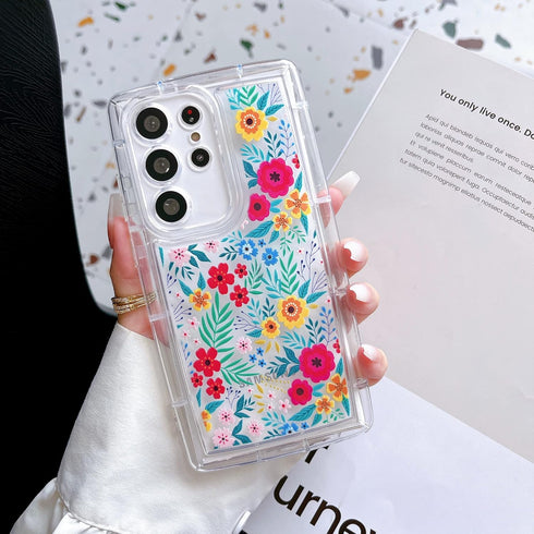 Jmltech S23 Ultra Phone Case, for Samsung Galaxy S23 Ultra Case for Women Girls Flower Soft Silicone Slim Thin Cute Floral Flexible Protective Gir...