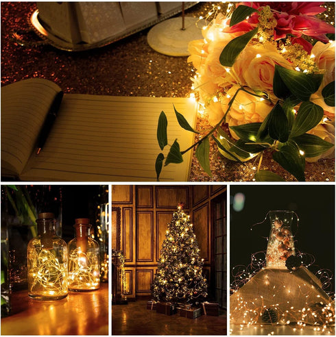 12 Pack Valentine's Day Fairy Lights Battery Operated, 3 Speed Modes, Extra 12 Batteries for Replacement, 7Ft 20 LED Mini String Light, Waterproof...