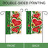 Welcome Summer Watermelon Garden Flag Double Sided, Sunflower Decorative Yard Outdoor Home Small Decor, Seasonal Burlap Outside House Decoration 1...