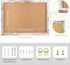 Cork Board Bulletin Board, Decorative Hanging Framed Cork Boards for Walls, Pin Board Vision Board for School Home Kitchen and Office, Bulletin Bo...