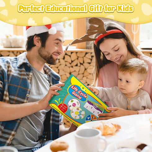 Life Cycle Toys for Kids,Toddler Puzzles,Animal Plant Insect Bug Ladybug Butterfly Tadpole to Frog Kit,Montessori Learning & Education Toys,Presch...