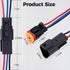 3 Pin Waterproof Connector,3 Wire Electrical Car Auto Connector,With 20CM 16AWG Long Male Female Plug Quick Disconnect Wire Connectors for Car Tru...