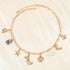 Gold Ocean Charm Necklace for Women Hawaii Chain Necklace with Cute Dangle Mermaid Shell Pearl Starfish Conch Dolphin Ship Anchor Sea Pendant Adju...