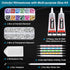 Jewelry Clear Glue with Rhinestones for Crafts, 2800 Pcs Flatback Round Rinestones Set with 2PCS 25ml Glue, 5 Dotting Pen Tool, 1 Wax Pencil for D...