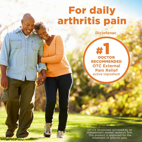 Amazon Basic Care Arthritis Pain Relieving Gel, Diclofenac Sodium Topical Gel, 1% (NSAID), 5.29 ounce (Pack of 1) (150 grams)...