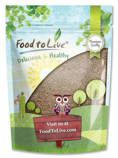 Food to Live - Anise Seeds, 4 Ounces Whole Dried Anise Seeds, Kosher, Vegan, Bulk Aniseed Spice. Used in Baked Goods and Beverages, Pairs Well wit...