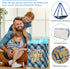 FaCraft Fathers Day Gift Bag - 13" Large Happy Fathers Day Gift Bag with Tissue Paper and Handle for Dad Stepdad Grandfather Husband First Time Da...