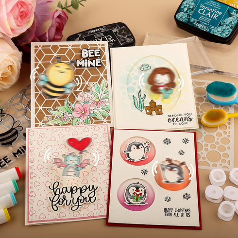 BAOFALI 180Pcs/Set Mini Action Wobbles,Self-Adhesive Springs,Small Wobblers Movers for for Card Making DIY Scrapbooking Arts Projects Handmade Cra...