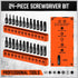 HORUSDY 25-Piece Security Torx Screwdriver Bit Set | T5-T40 Torx Bit Set 1/4 inch Ratcheting Magnetic Bit Driver | 12Pcs Torx Bit and 12Pcs Common...