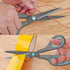 Teflon Coating Scissors, Stainless Steel Blades, Soft Grip Handle, Suitable for Households,Offices and Schools, All Purpose, Blue/Grey, 21.5 cm...