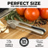 Zulay Kitchen Premium Garlic Press Set - Rust Proof & Dishwasher Safe Professional Garlic Mincer Tool - Easy-Squeeze, Easy-Clean with Soft, Ergono...