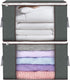 Large Storage Bags, 2 Pack Clothes Storage Bins Foldable Closet Organizers Storage Containers with Durable Handles Thick Fabric for Blanket Comfor...