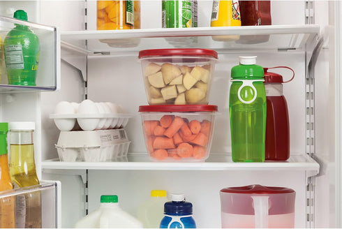 Rubbermaid Easy Find Lids Food Storage Containers, 7 Cup, Racer Red, 4-Piece Set...