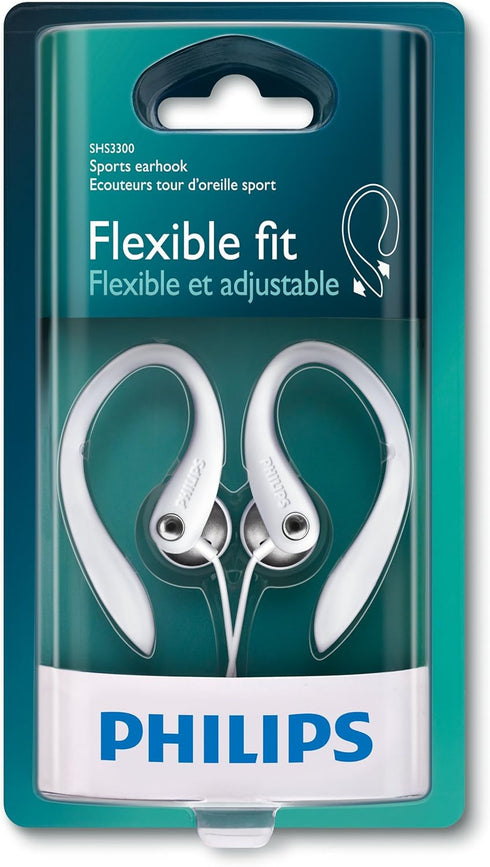 Philips Shs3300wt Earhook Headphones Shs3300 White...