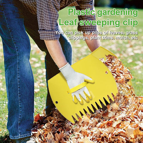 Garden and Yard Leaf Scoops Hand Rakes, Large Sized, Multiple Use for Leaves, Lawn Debris and Trash Pick Up Good Use 1 Pair...